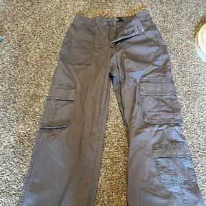 Hollister Women's High Rise Cargo Jeans - Brown